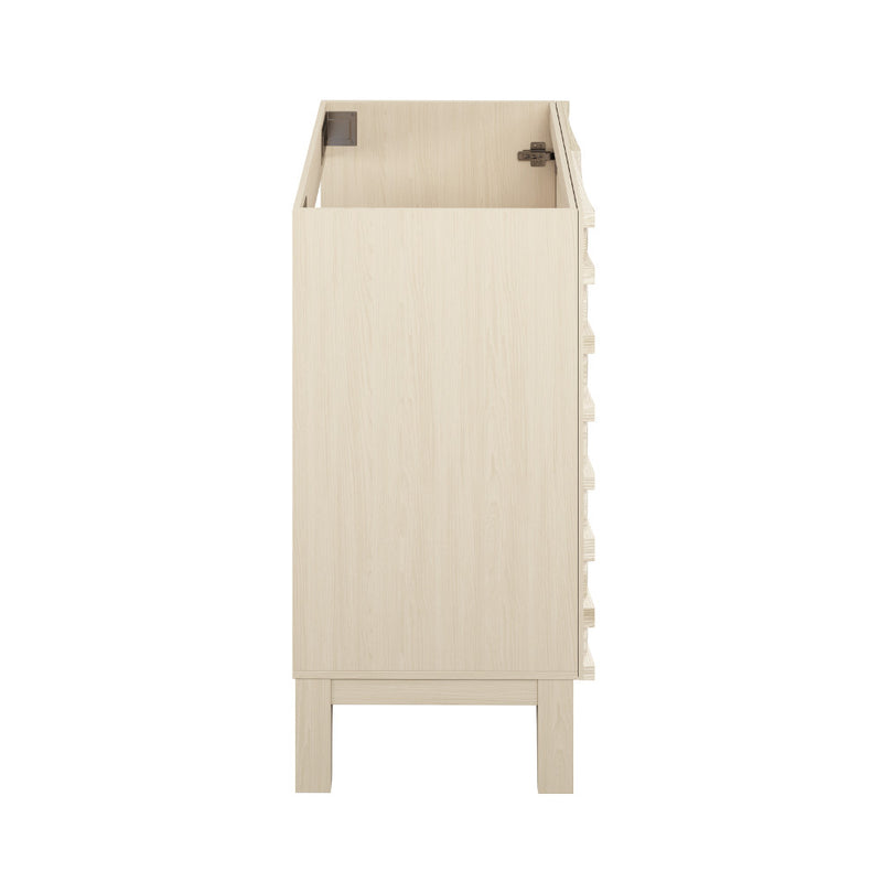 Cascade 30" Freestanding Bathroom Vanity Cabinet without Top in White Oak