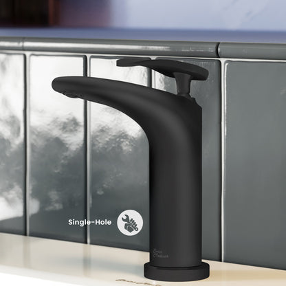 Sublime Single Hole, Single-Handle, Bathroom Faucet in Matte Black