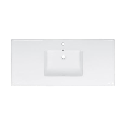 48" Vanity Sink Top in Glossy White
