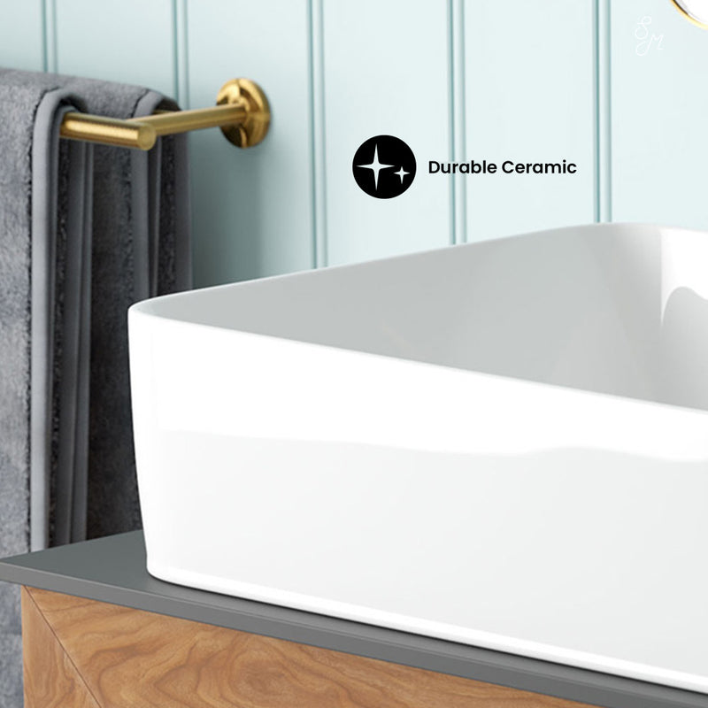 Rennes 19" Vessel Sink in Glossy White