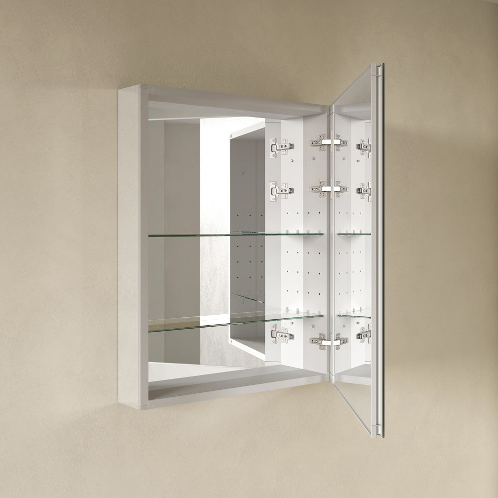 Cache 24 x 30 Rectangle Recessed/Wall Mount Medicine Cabinet with Mirrored Sides