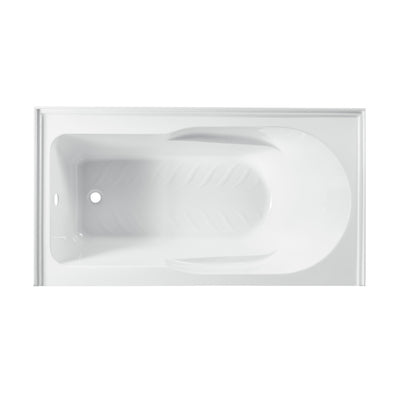 Concorde 60" x 32" Acrylic Glossy White, Alcove, Integral, Left-Hand Drain, Apron Bathtub