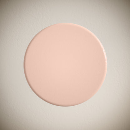 Lisse Concrete Bathroom Sink Non-Overflow Pop Up Drain in Matte Blush