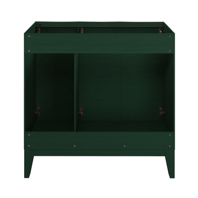 Cascade 36" Freestanding Bathroom Vanity Cabinet without Top in Green Oak