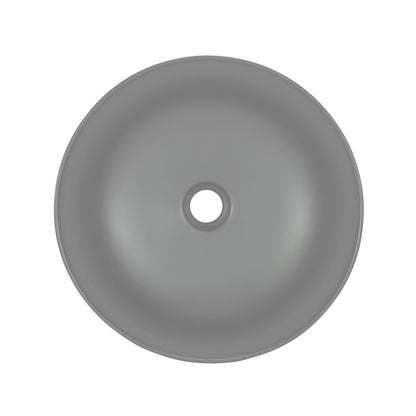 Classe 16 Color Ceramic Sink in Matte Gray