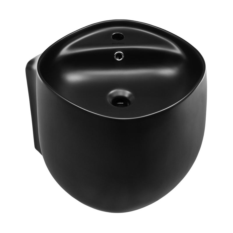 Ivy Wall-Mount Sink in Matte Black