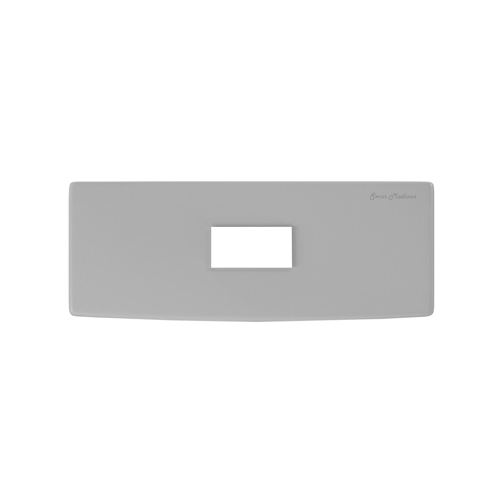 Dreux Dual Flush Toilet Tank Lid Matte Gray