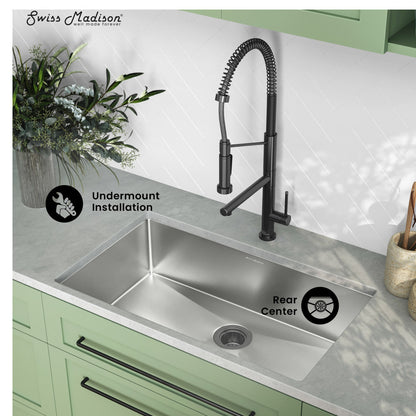 Rivage 32 x 19 Stainless Steel, Single Basin, Undermount Kitchen Sink