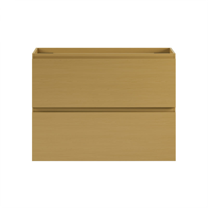 Liberte 30" Wall-Mounted Bathroom Vanity Cabinet without Top in Natural Oak