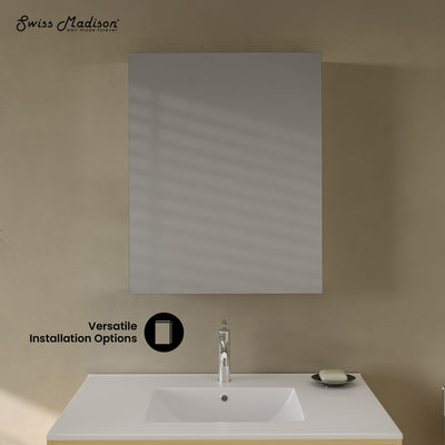 Cache 24 x 30 Rectangle Recessed/Wall Mount Medicine Cabinet with Mirrored Sides