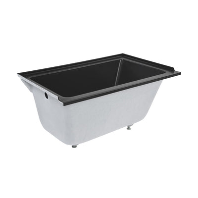 Voltaire 48" x 32" Left-Hand Drain Alcove Bathtub in Matte Black