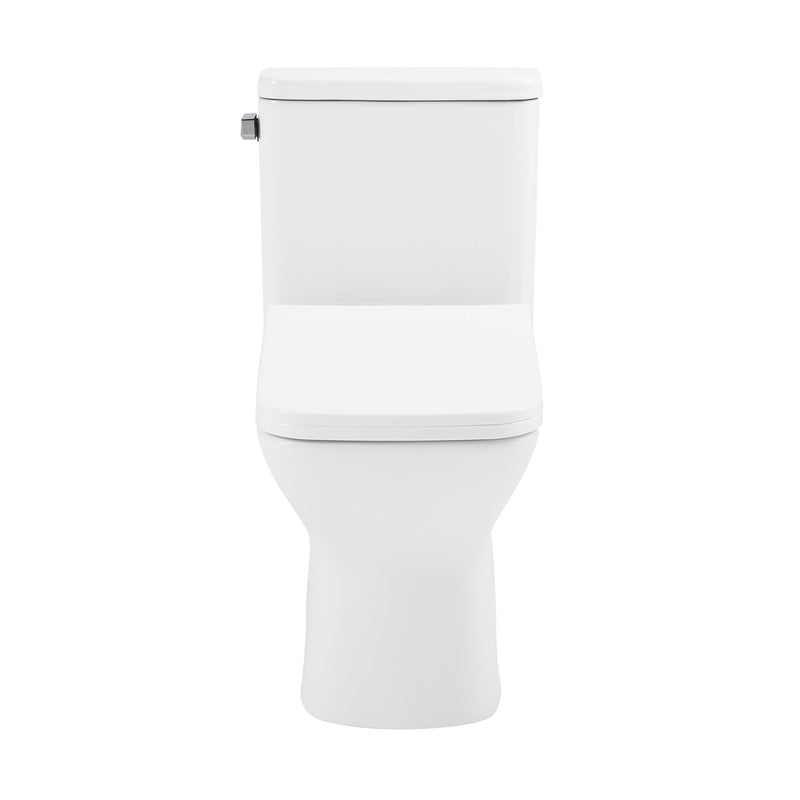 Carre One Piece Square Toilet Left Side Flush, 10" Rough-In 1.28 gpf