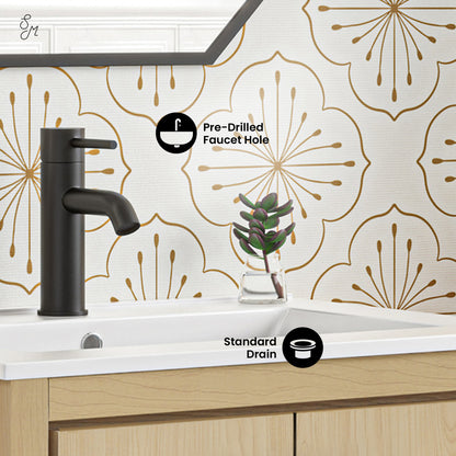 Virage 24 Freestanding, Bathroom Vanity in Natural Oak