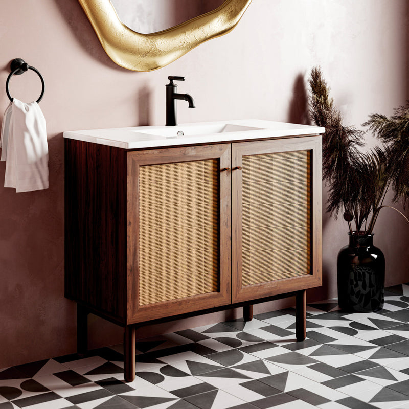 Classe 36" Bathroom Vanity in Dark Walnut