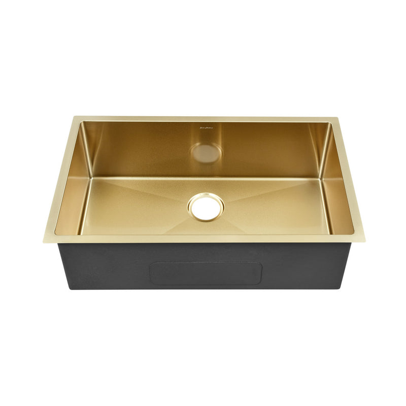 Rivage 32 x 19 Stainless Steel, Single Basin, Undermount Kitchen Sink, Gold