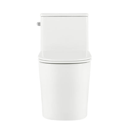 Liberte One-Piece 12" Rough-in 1.28 GPF Left-Hand Flush Elongated ADA Toilet in Glossy White