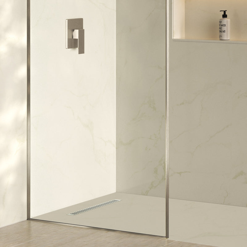 Voltaire 24" Stainless Steel Linear Shower Drain in Chrome