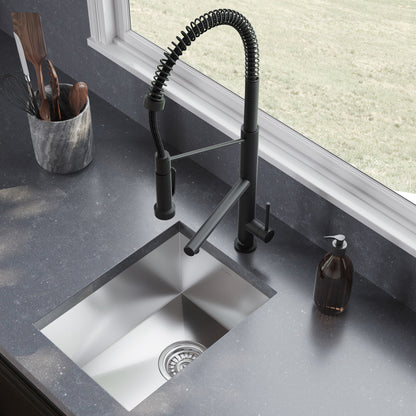 Tourner 14 x 18 Stainless Steel, Single Basin, Undermount Kitchen Sink