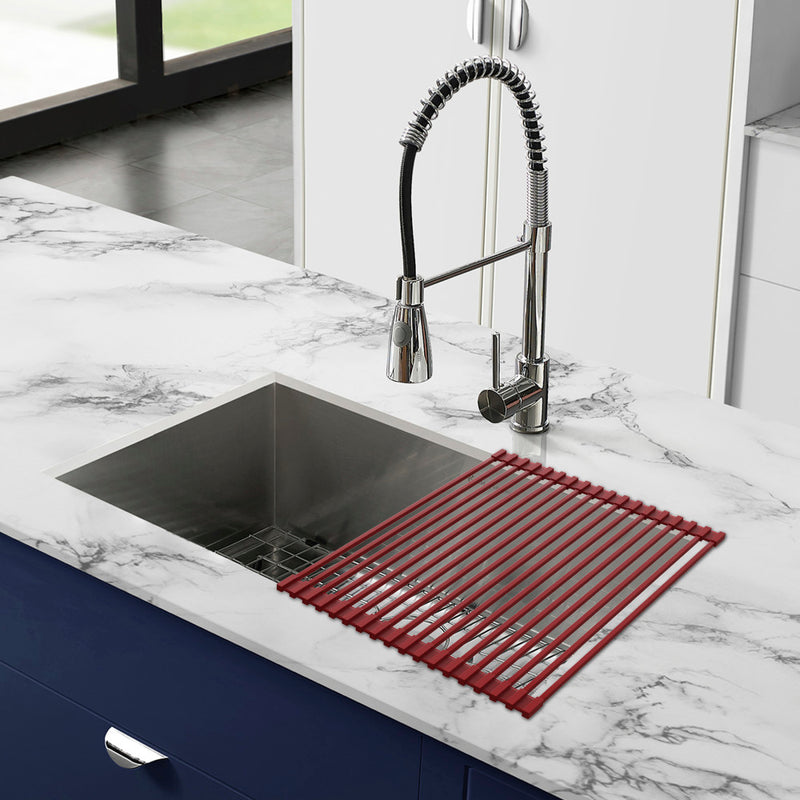 20 x 12 " Kitchen Sink Grid, Red