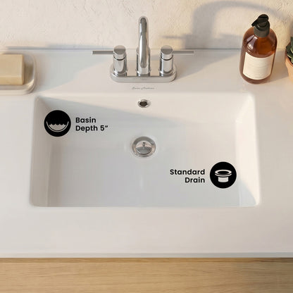 Voltaire 31 Vanity Top Sink with 3 Centerset Faucet Holes