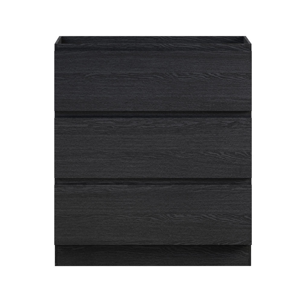 Liberte 30" Freestanding Bathroom Vanity Cabinet without Top in Black Oak