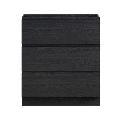 Liberte 30" Freestanding Bathroom Vanity Cabinet without Top in Black Oak