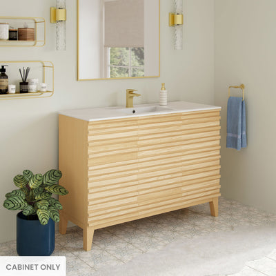 Cascade 48'' Bathroom Vanity in Natural Oak - Cabinet