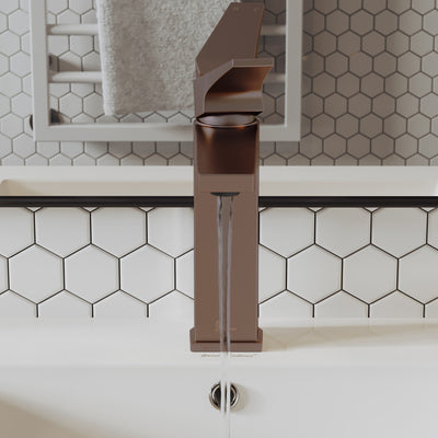 Voltaire Single Hole, Single-Handle, Bathroom Faucet in Oil Rubbed Bronze