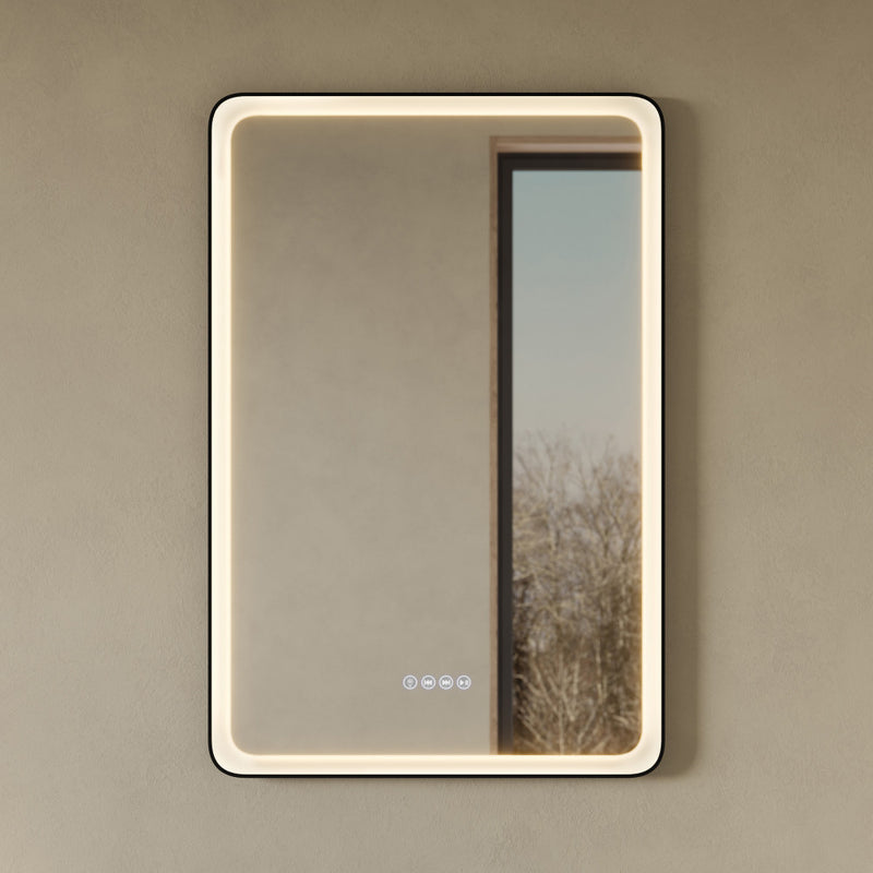 Carre 24" x 36" Rectangular LED Anti-Fog Smart Mirror with Bluetooth