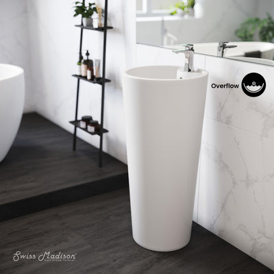 Monaco Circular Basin Pedestal sink