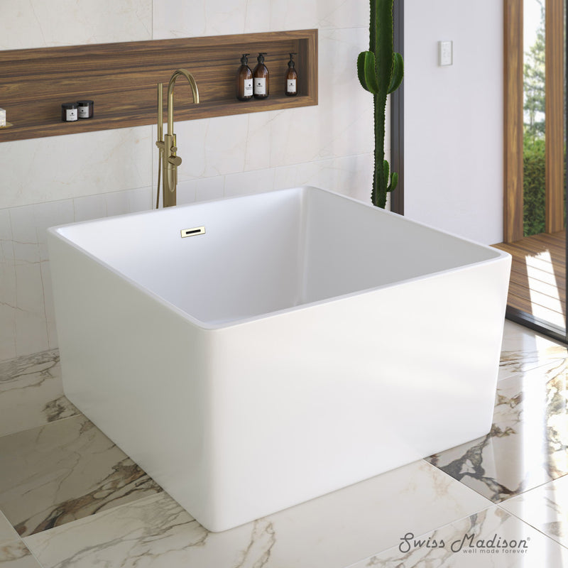 Voltaire 47" Square Freestanding Bathtub