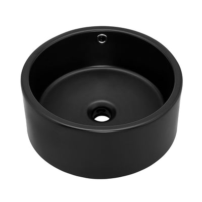 Monaco 16.5” Round Vessel Sink in Matte Black