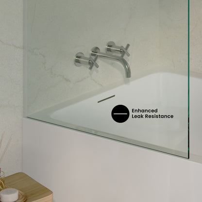 Voltaire 72 x 36 Skirted Left Drain Soaking Alcove Bathtub in Glossy White, Drain Included