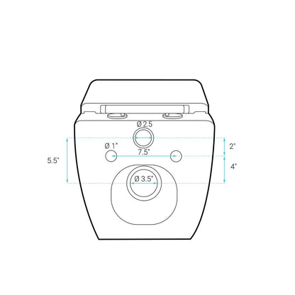 Concorde Wall-Hung Toilet Bundle 0.8/1.6 GPF Dual Flush in Matte Black with Black Flush Plate