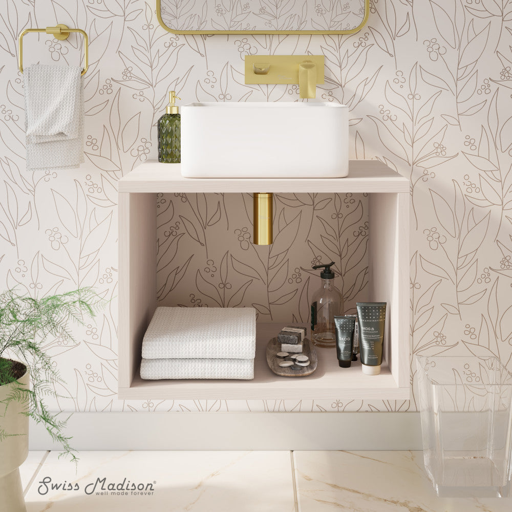 Concorde 24'' Wall-Hung Vanity In White Oak