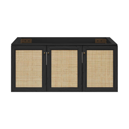 Classe 48" Wall-Mounted Bathroom Vanity Cabinet without Top in Black Oak