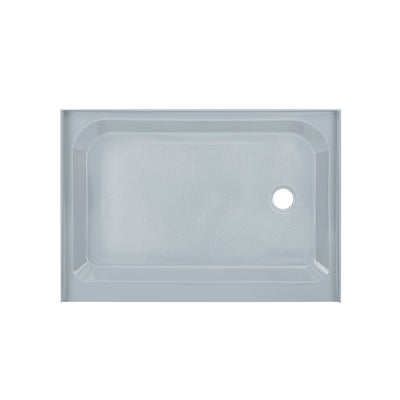 Voltaire 48" x 36" Single-Threshold, Right-Hand Drain, Shower Base in Grey