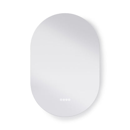 Aura 24" x 36" Pill Shaped LED Anti-Fog Smart Mirror with Bluetooth