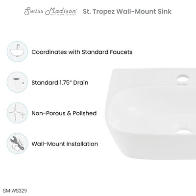 St Tropez Wall Hung Sink