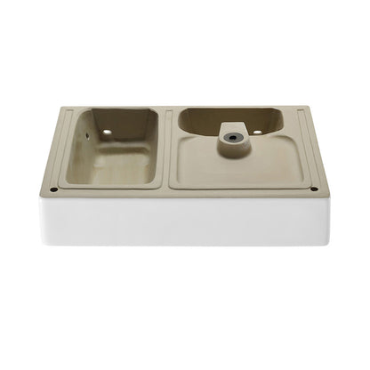 St. Tropez 30" Rectangle Wall-Mounted Sink with Left Side Faucet Mount
