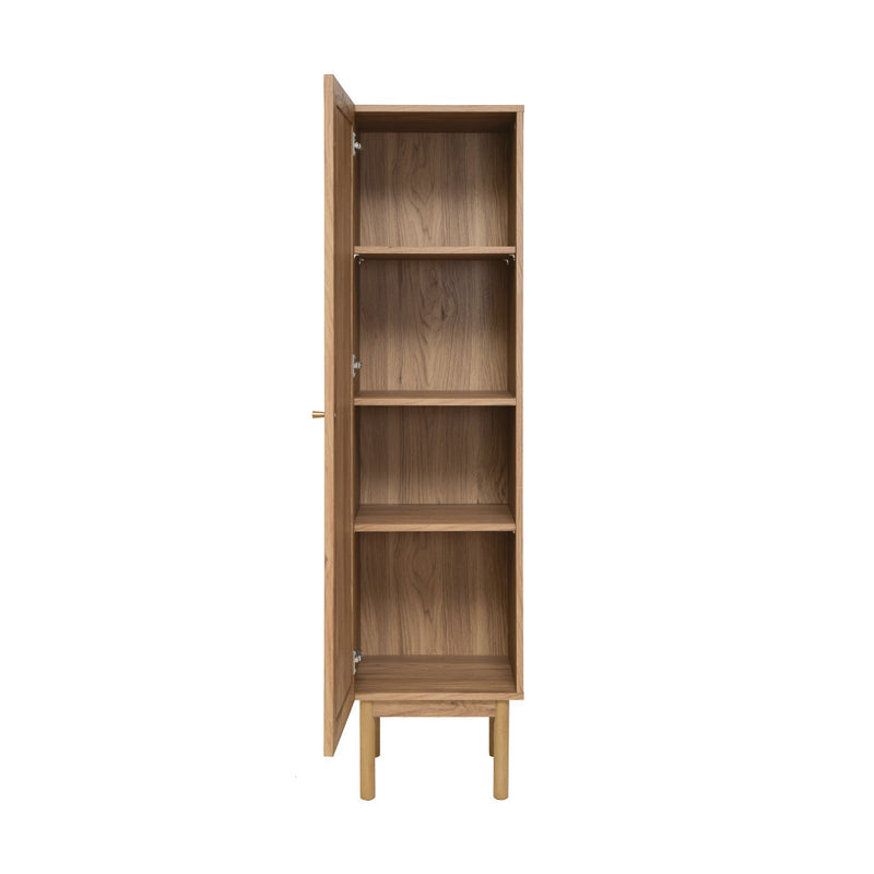 Classe 15.5 x 15 x 60 Freestanding Linen Cabinet in Toppan Oak