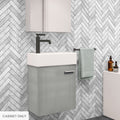 Colmer 18" Wall-Mounted Bathroom Vanity in Brushed Gray- Cabinet