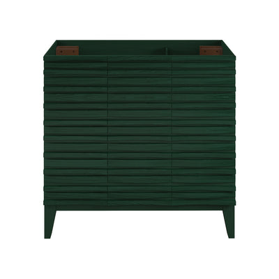 Cascade 36" Freestanding Bathroom Vanity Cabinet without Top in Green Oak