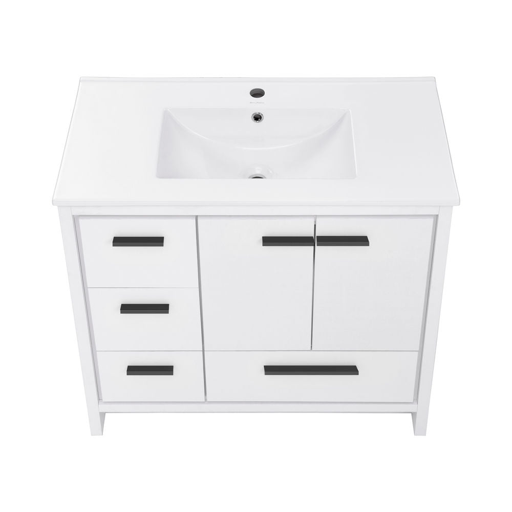 Virage 36 Freestanding, Bathroom Vanity in White