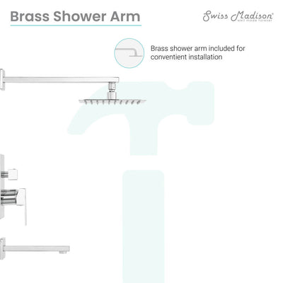 Concorde Single-Handle 1-Spray Tub and Shower Faucet in Chrome (Valve Included)