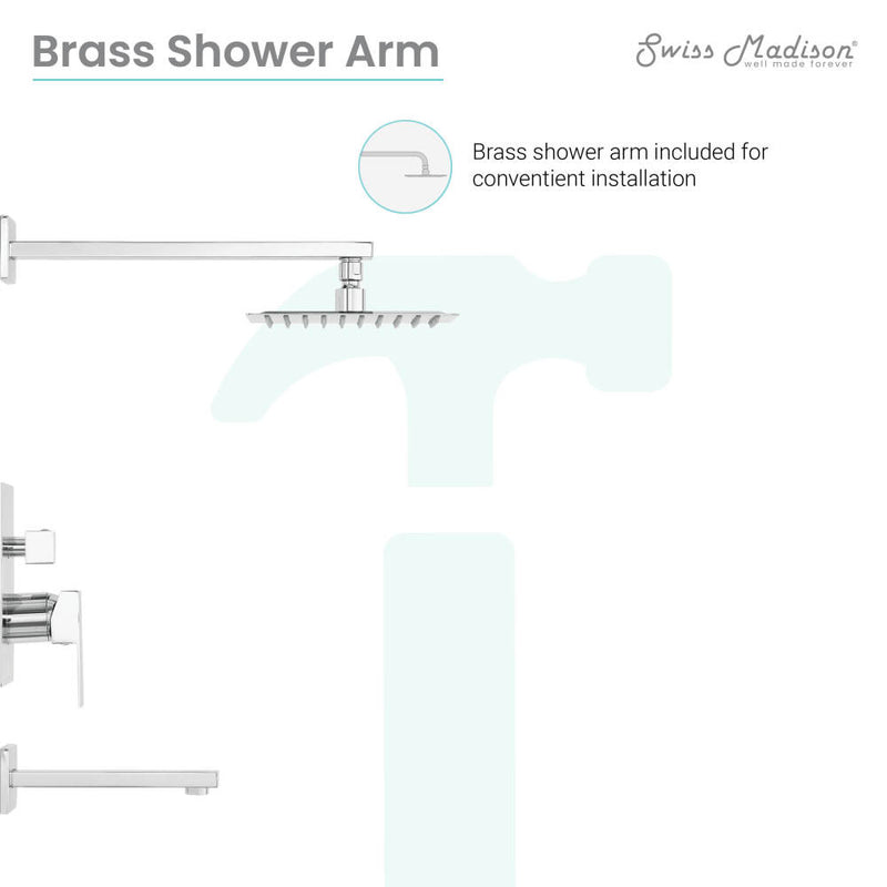 Concorde Single-Handle 1-Spray Tub and Shower Faucet in Chrome (Valve Included)