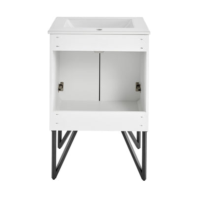 Annecy 24" Bathroom Vanity in Mondrian White