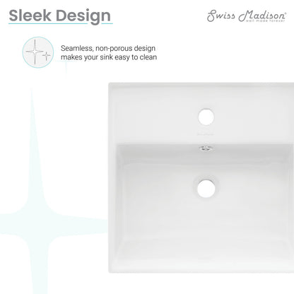 Compact wall-hung ceramic bathroom sink with single faucet hole, rectangular basin.