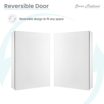 Cache 20 in. x 30 in. Mirrored Aluminum Medicine Cabinet