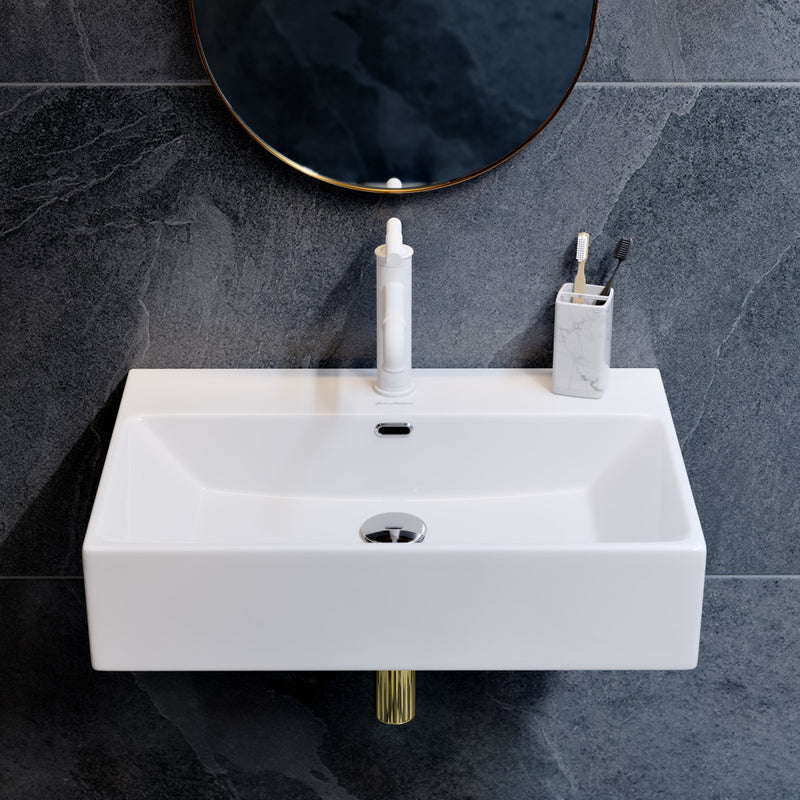 Claire 24" Rectangle Wall-Mount Bathroom Sink